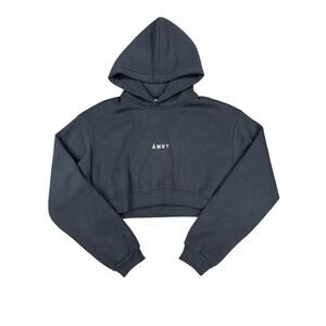 AWET - G District Cropped Hoodie in Black